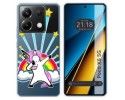 Funda Silicona Transparente para Xiaomi Poco X6 5G diseño Unicornio Dibujos