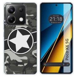 Funda Silicona para Xiaomi Poco X6 5G diseño Camuflaje 02 Dibujos