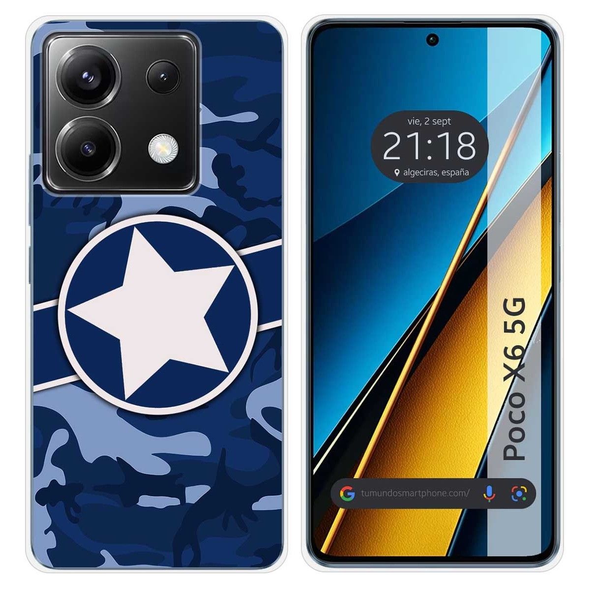 Funda Silicona para Xiaomi Poco X6 5G diseño Camuflaje 03 Dibujos