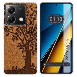 Funda Silicona para Xiaomi Poco X6 5G diseño Cuero 03 Dibujos