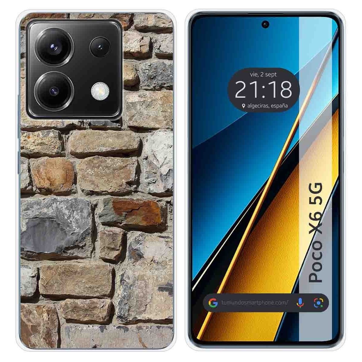 Funda Silicona para Xiaomi Poco X6 5G diseño Ladrillo 03 Dibujos