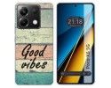 Funda Silicona para Xiaomi Poco X6 5G diseño Madera 01 Dibujos
