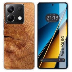 Funda Silicona para Xiaomi Poco X6 5G diseño Madera 04 Dibujos