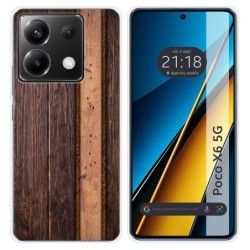 Funda Silicona para Xiaomi Poco X6 5G diseño Madera 05 Dibujos