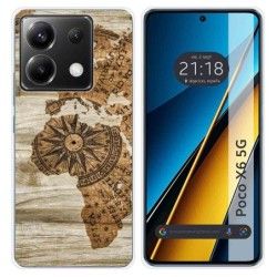 Funda Silicona para Xiaomi Poco X6 5G diseño Madera 07 Dibujos