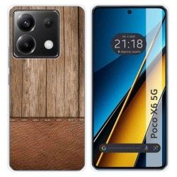 Funda Silicona para Xiaomi Poco X6 5G diseño Madera 09 Dibujos