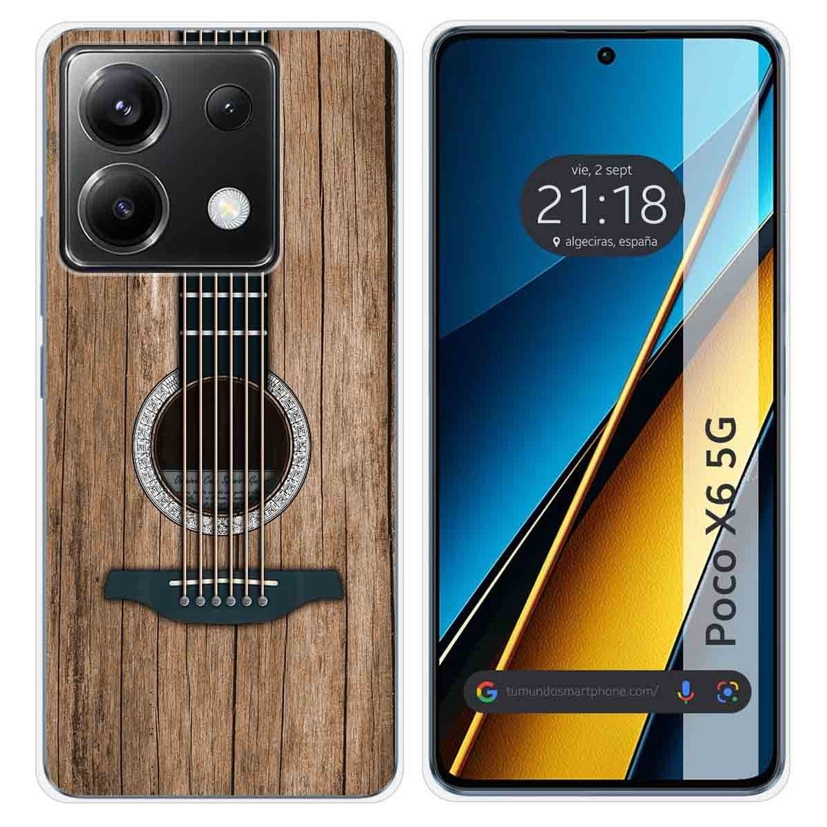 Funda Silicona para Xiaomi Poco X6 5G diseño Madera 11 Dibujos