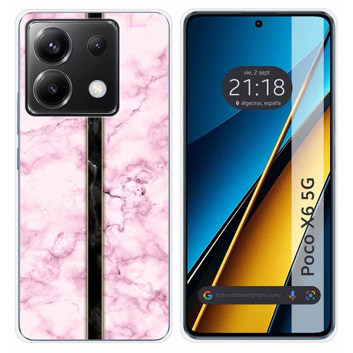 Funda Silicona para Xiaomi Poco X6 5G diseño Mármol 04 Dibujos