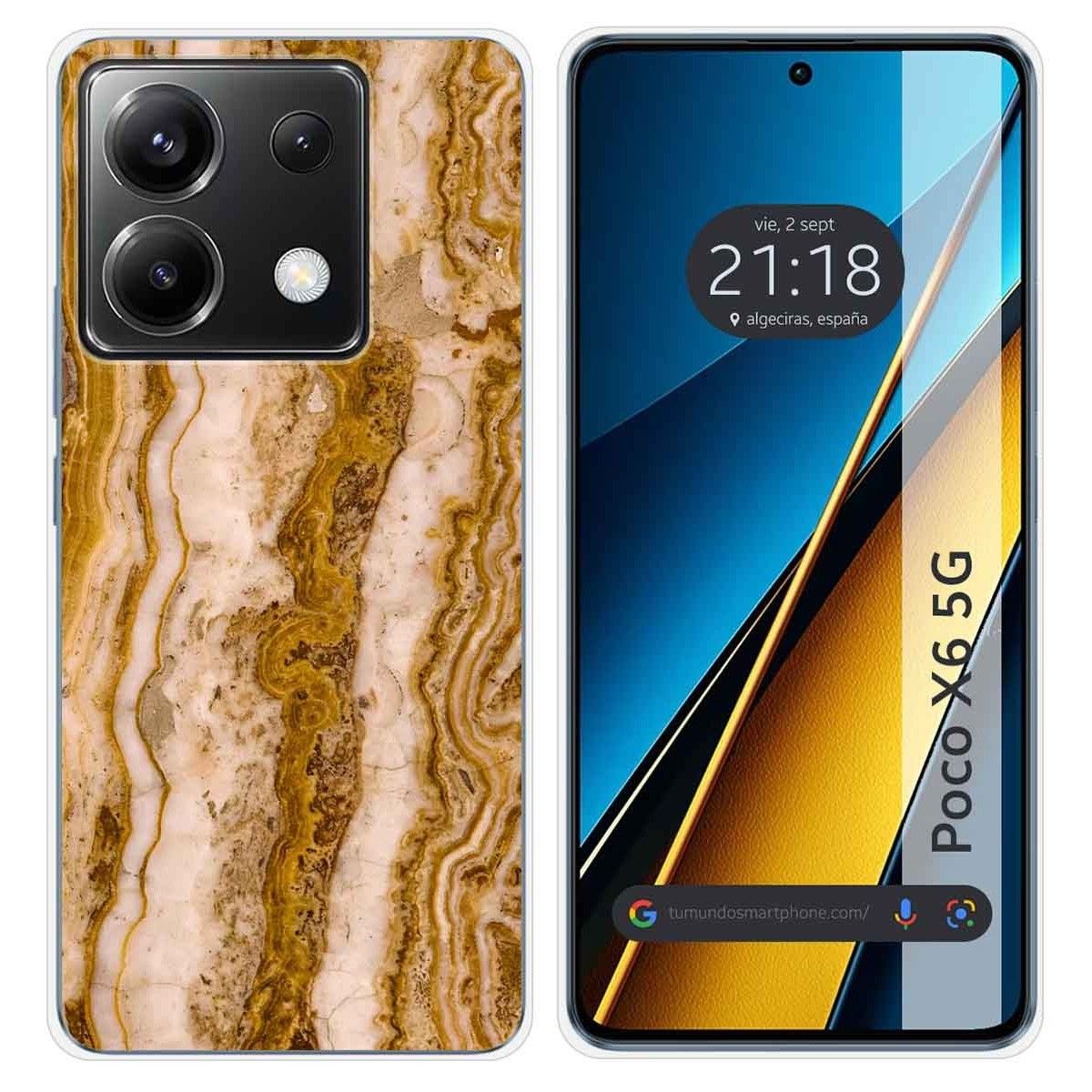 Funda Silicona para Xiaomi Poco X6 5G diseño Mármol 10 Dibujos