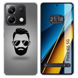 Funda Silicona para Xiaomi Poco X6 5G diseño Barba Dibujos