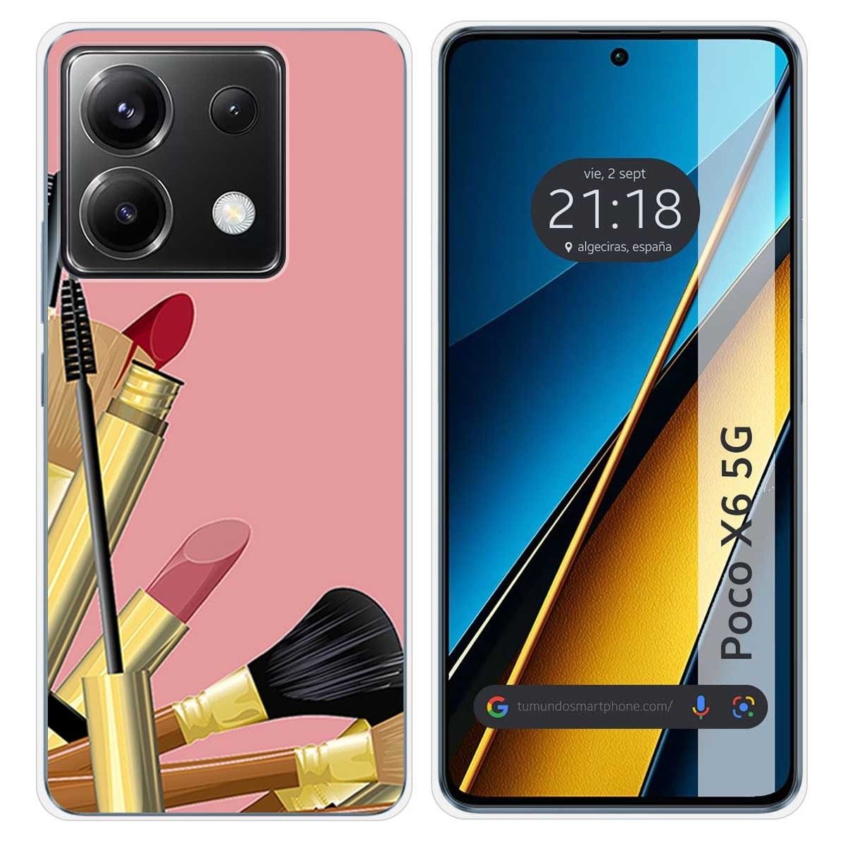 Funda Silicona para Xiaomi Poco X6 5G diseño Brochas Dibujos