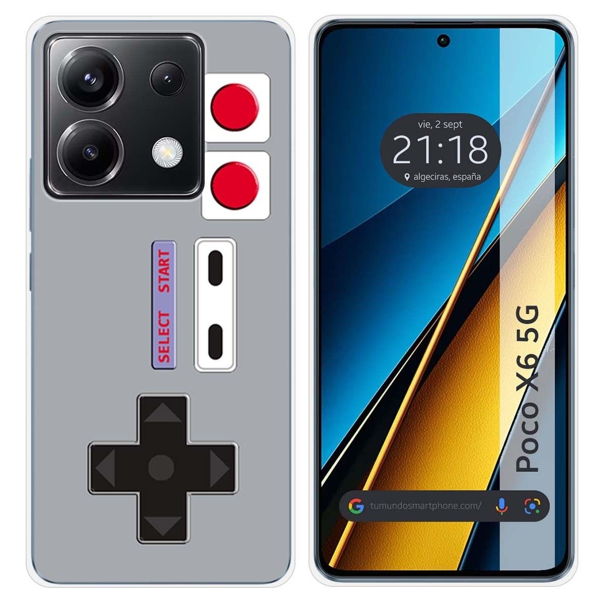 Funda Silicona para Xiaomi Poco X6 5G diseño Consola Dibujos