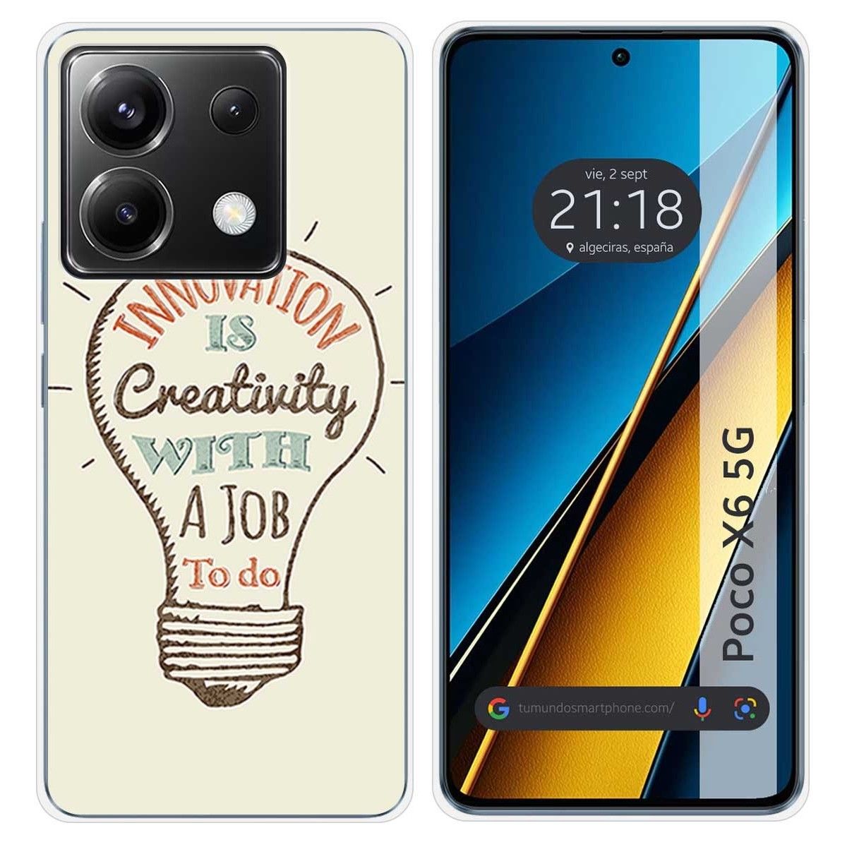 Funda Silicona para Xiaomi Poco X6 5G diseño Creativity Dibujos