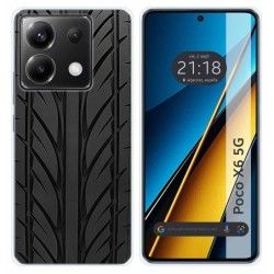 Funda Silicona para Xiaomi Poco X6 5G diseño Neumatico Dibujos