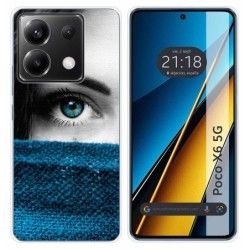 Funda Silicona para Xiaomi Poco X6 5G diseño Ojo Dibujos
