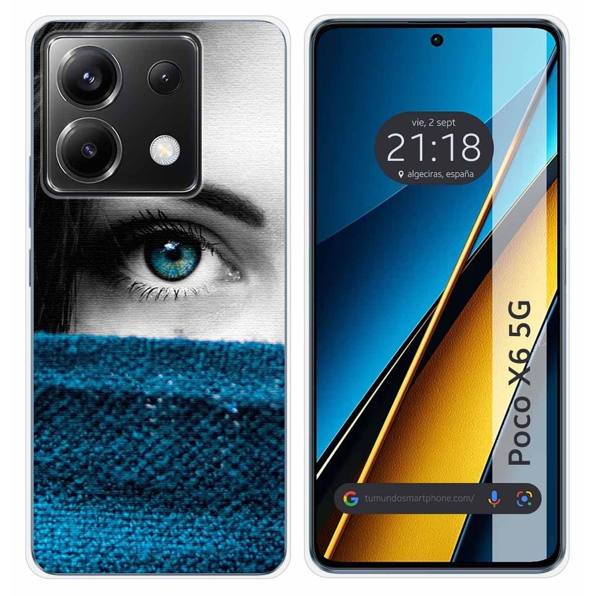 Funda Silicona para Xiaomi Poco X6 5G diseño Ojo Dibujos