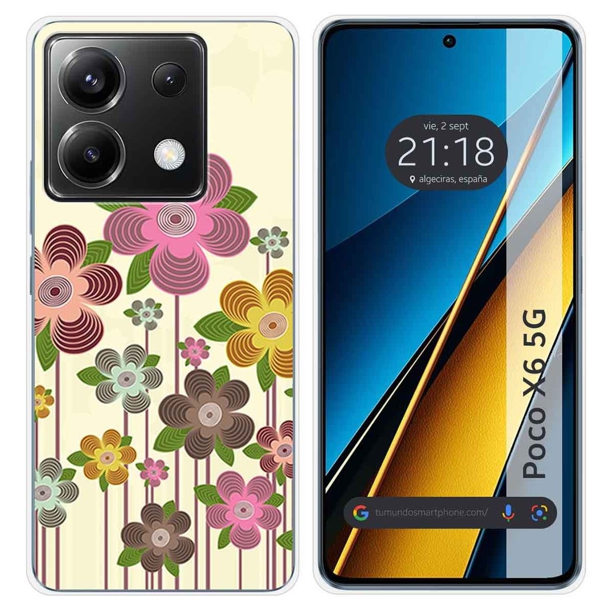 Funda Silicona para Xiaomi Poco X6 5G diseño Primavera En Flor Dibujos