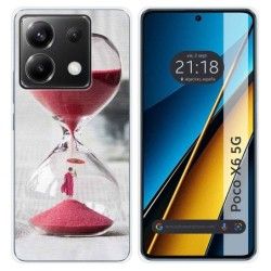 Funda Silicona para Xiaomi Poco X6 5G diseño Reloj Dibujos