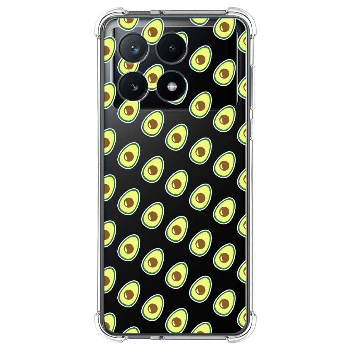 Funda Silicona Antigolpes para Xiaomi Poco X6 Pro 5G diseño Aguacate Dibujos