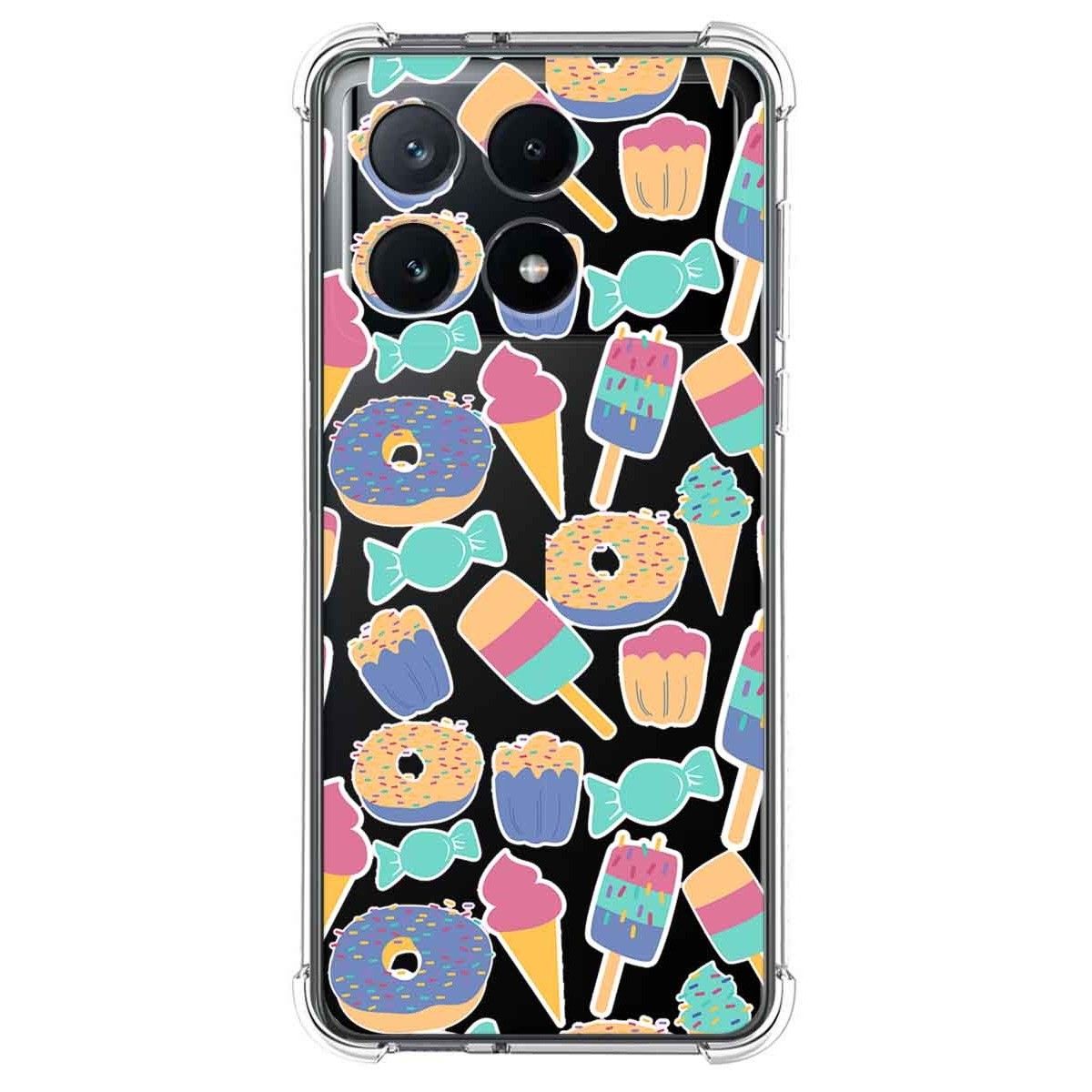 Funda Silicona Antigolpes para Xiaomi Poco X6 Pro 5G diseño Dulces 02 Dibujos