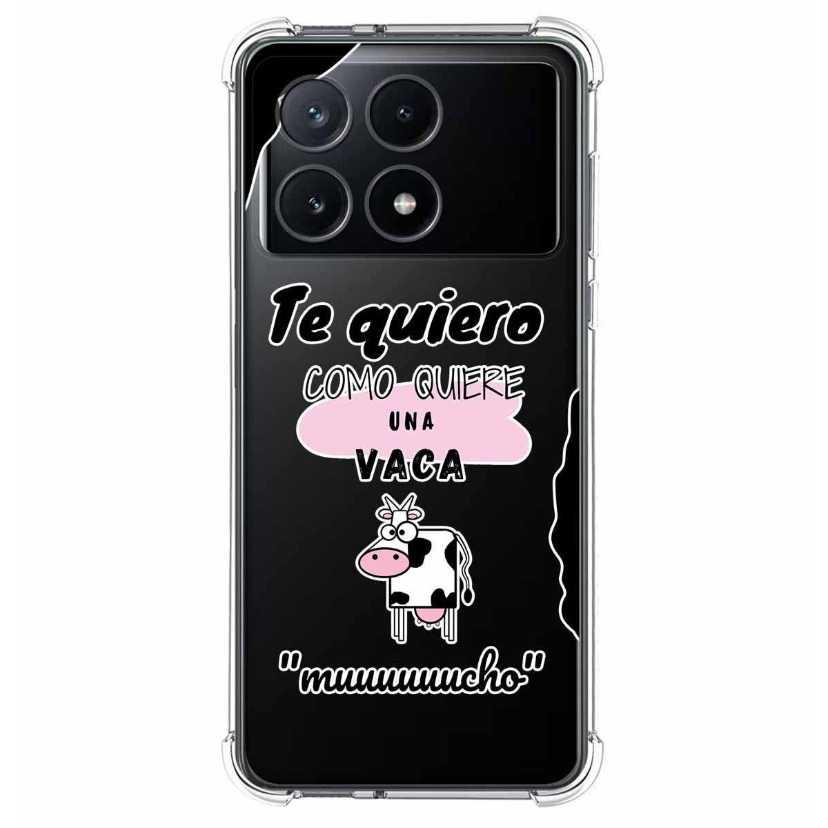 Funda Silicona Antigolpes para Xiaomi Poco X6 Pro 5G diseño Vaca Dibujos