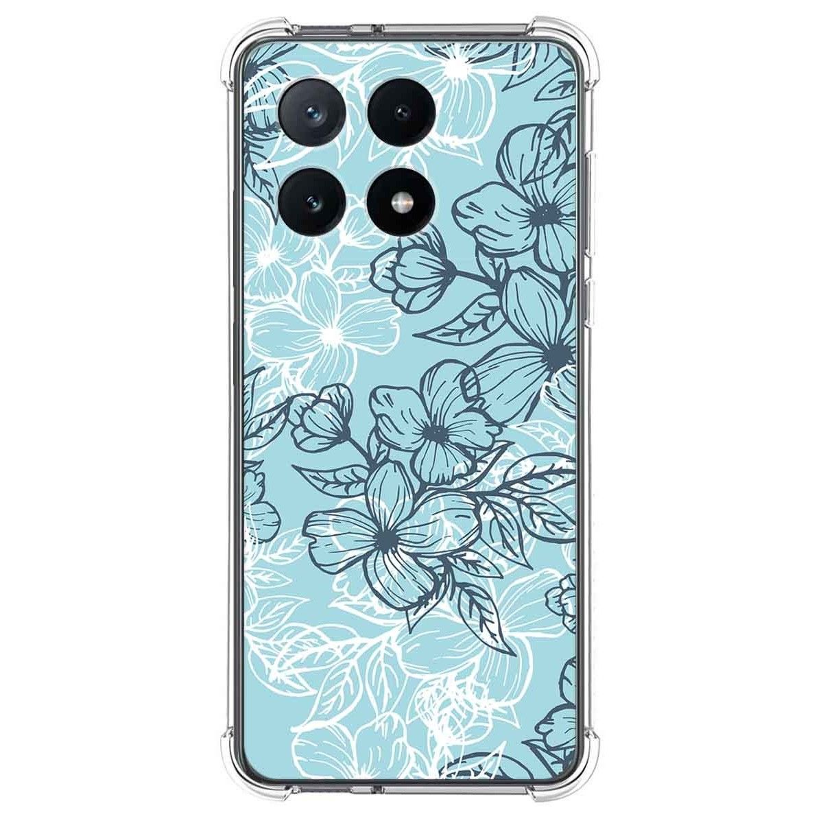 Funda Silicona Antigolpes para Xiaomi Poco X6 Pro 5G diseño Flores 03 Dibujos