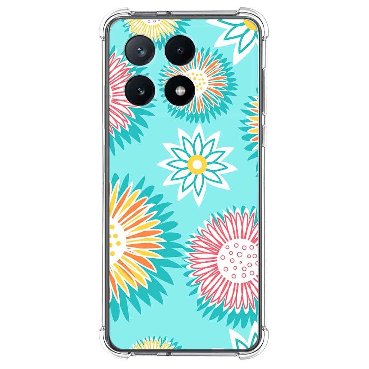 Funda Silicona Antigolpes para Xiaomi Poco X6 Pro 5G diseño Flores 05 Dibujos