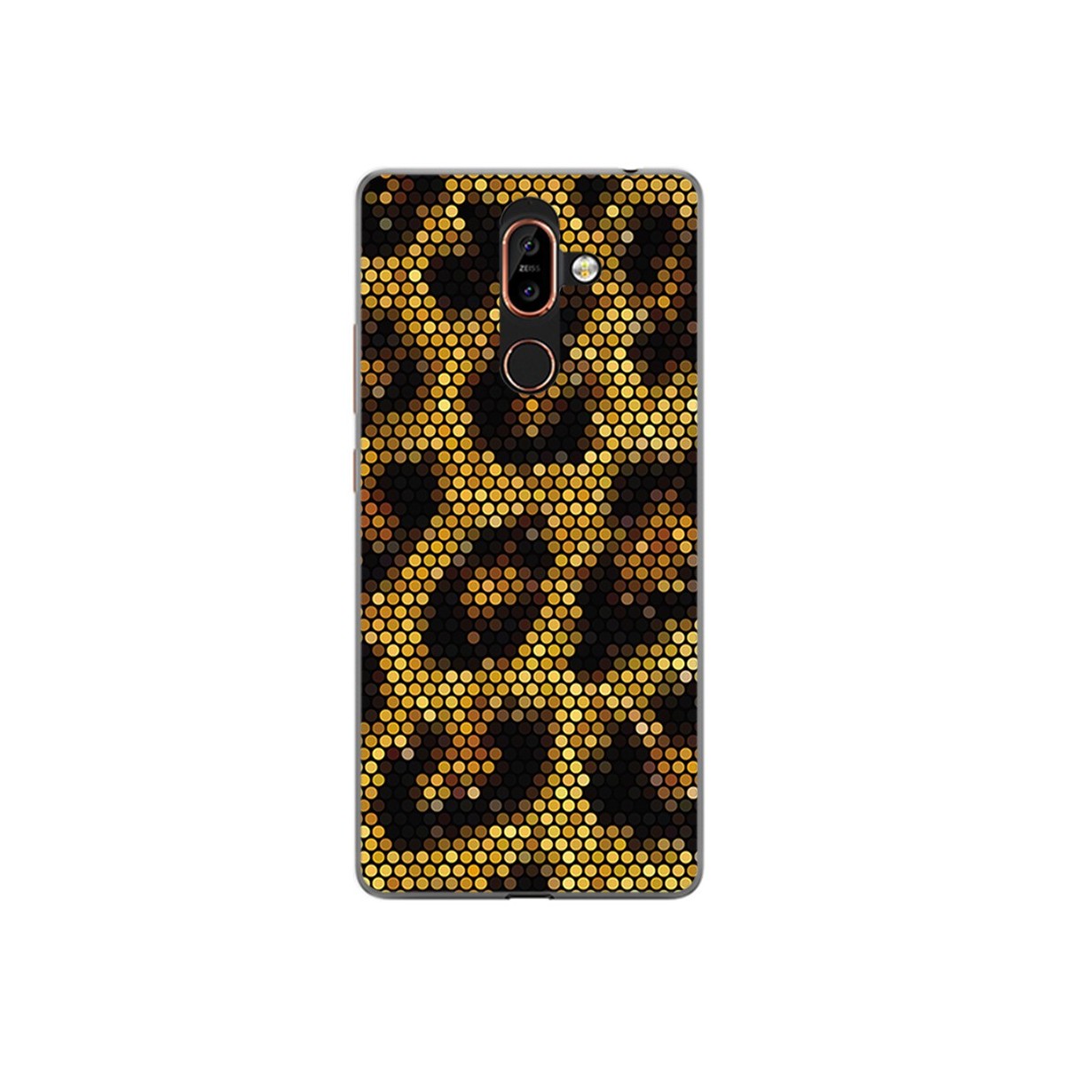Funda Gel Tpu para Nokia 7 Plus Diseño Leopardo Dibujos