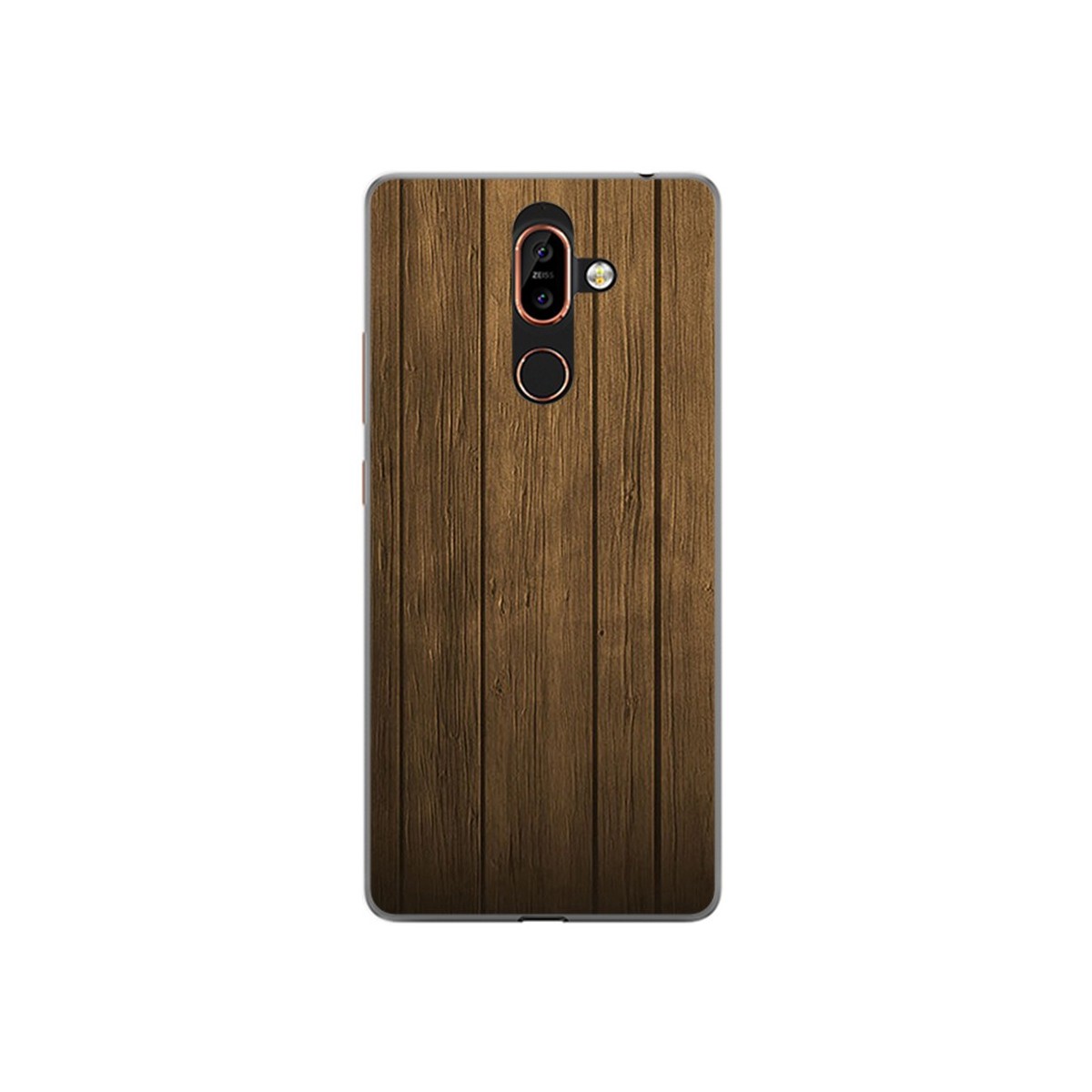 Funda Gel Tpu para Nokia 7 Plus Diseño Madera Dibujos