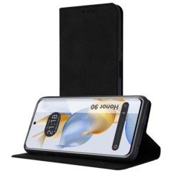 Funda Libro de Polipiel con tarjetero para Huawei Honor 90 5G color Negra
