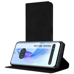 Funda Libro de Polipiel con tarjetero para Huawei Honor 90 lite 5G color Negra
