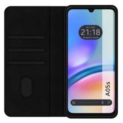 Funda Libro de Polipiel con tarjetero para Samsung Galaxy A05s color Negra 2
