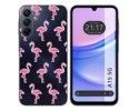 Funda Silicona Transparente para Samsung Galaxy A15 4G / 5G diseño Flamenco Dibujos