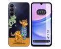 Funda Silicona Transparente para Samsung Galaxy A15 4G / 5G diseño Jirafa Dibujos