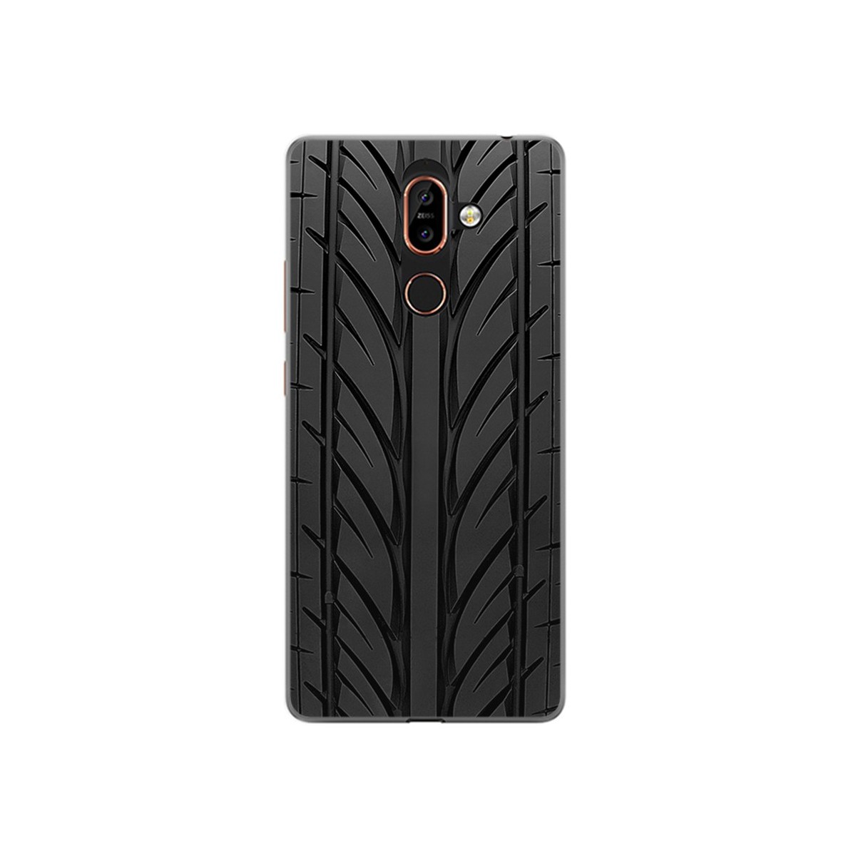 Funda Gel Tpu para Nokia 7 Plus Diseño Neumatico Dibujos