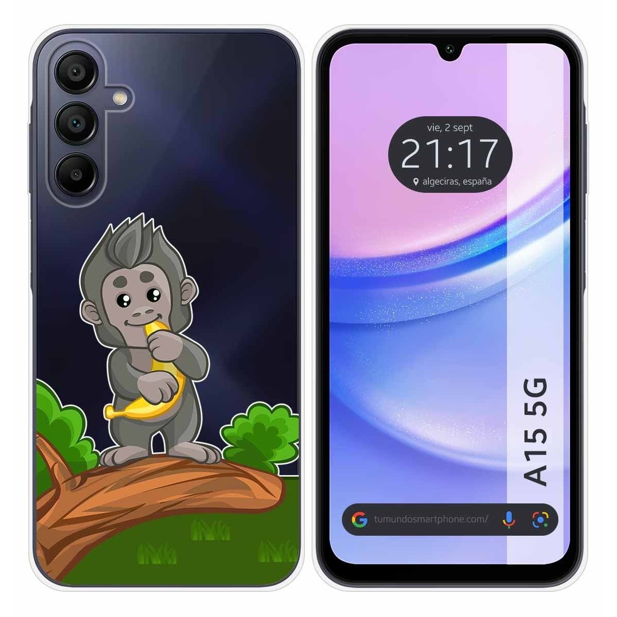 Funda Silicona Transparente para Samsung Galaxy A15 4G / 5G diseño Mono Dibujos