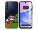 Funda Silicona Transparente para Samsung Galaxy A15 4G / 5G diseño Panda Dibujos