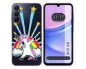 Funda Silicona Transparente para Samsung Galaxy A15 4G / 5G diseño Unicornio Dibujos