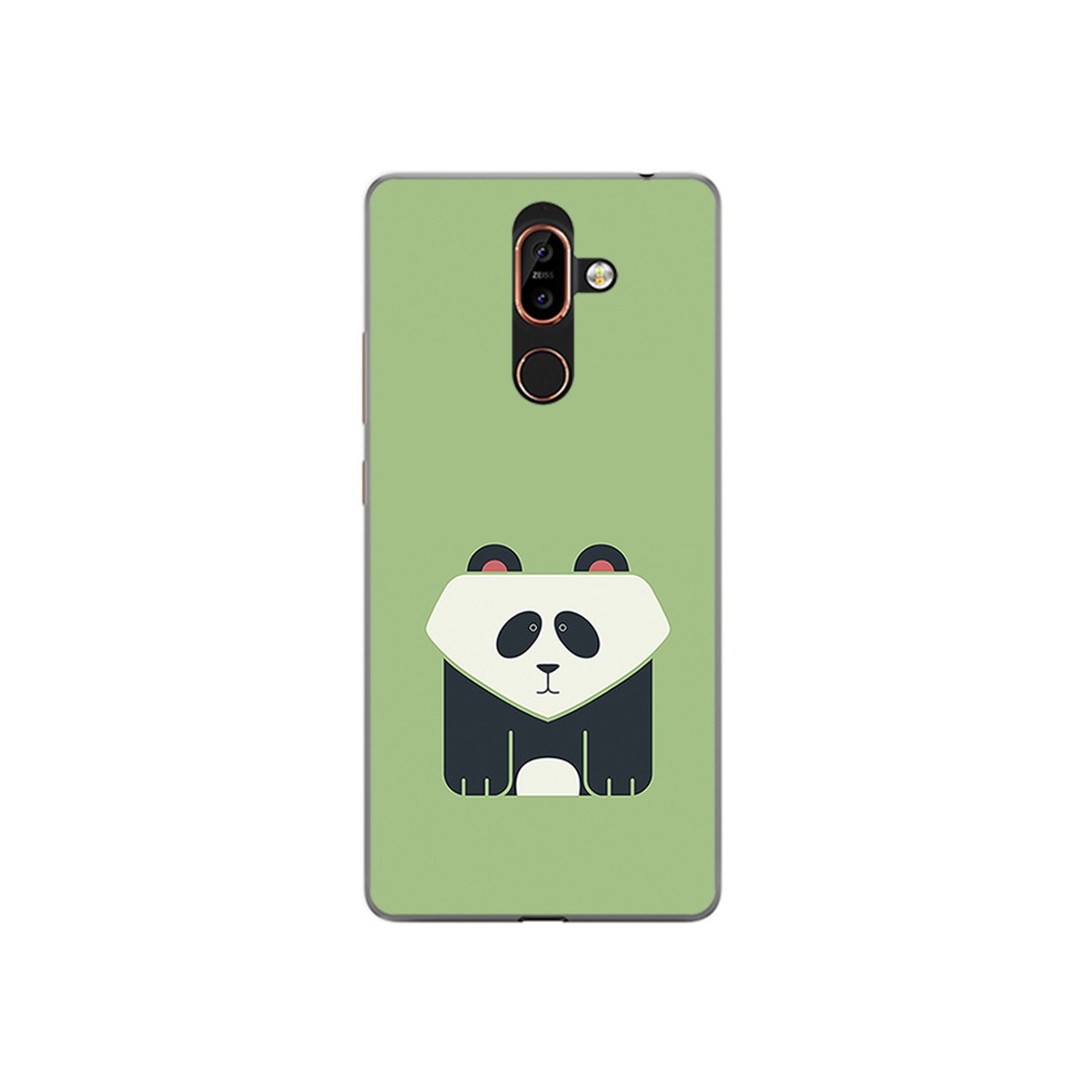 Funda Gel Tpu para Nokia 7 Plus Diseño Panda Dibujos