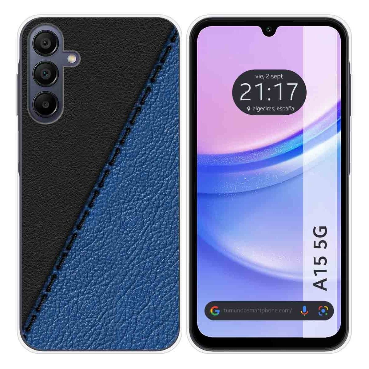 Funda Silicona para Samsung Galaxy A15 4G / 5G diseño Cuero 02 Dibujos