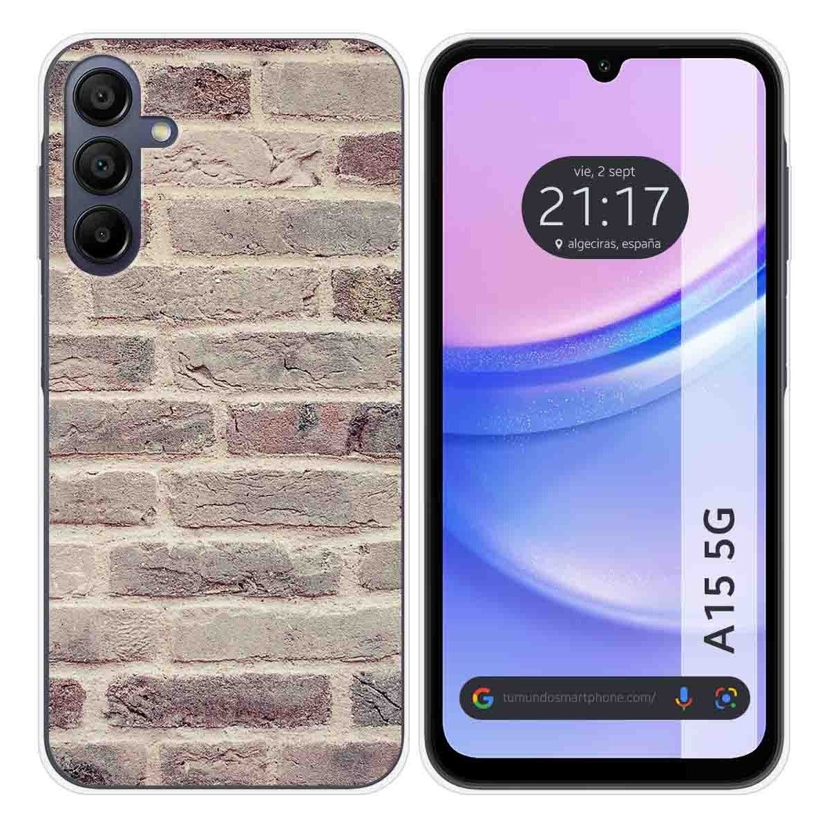 Funda Silicona para Samsung Galaxy A15 4G / 5G diseño Ladrillo 01 Dibujos
