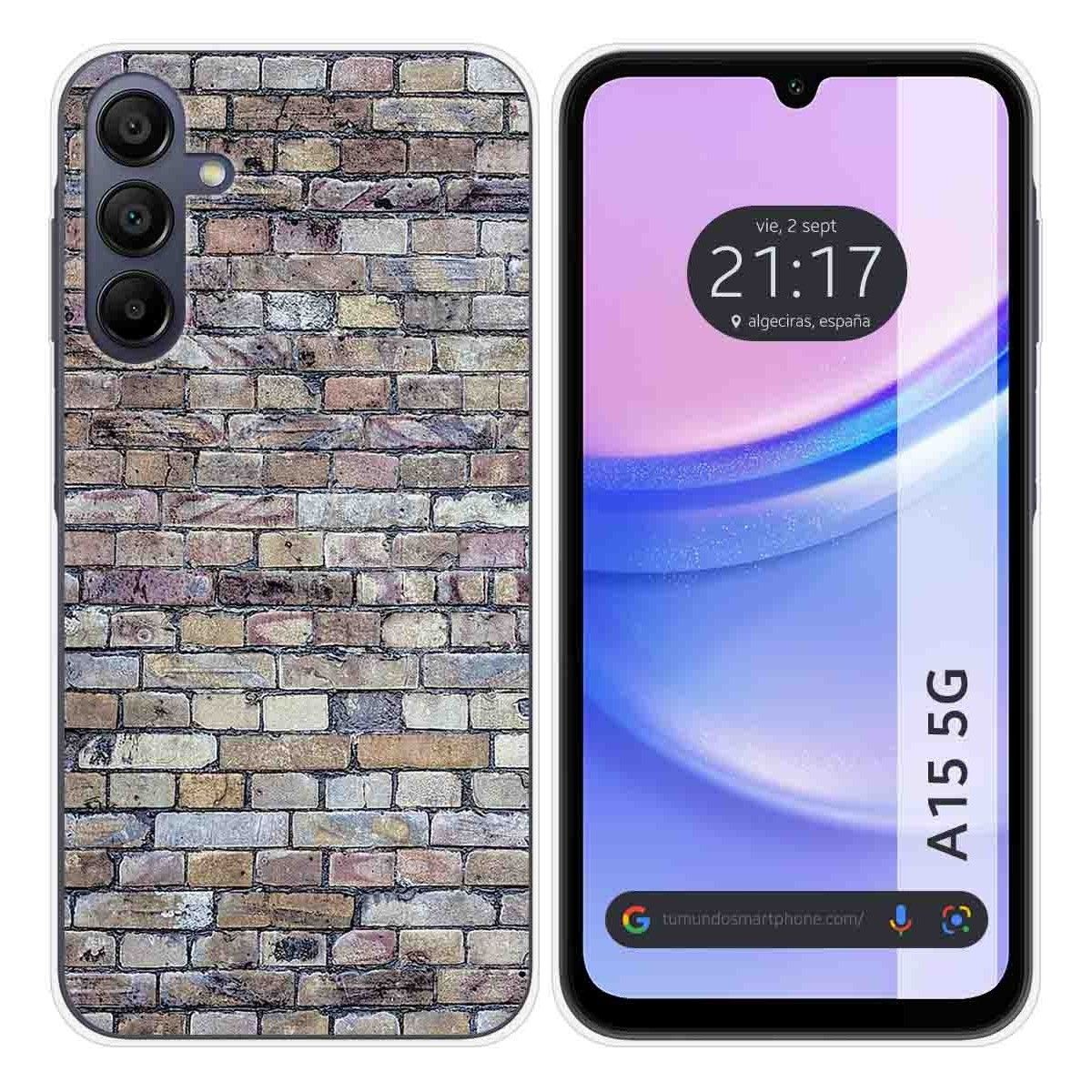 Funda Silicona para Samsung Galaxy A15 4G / 5G diseño Ladrillo 02 Dibujos