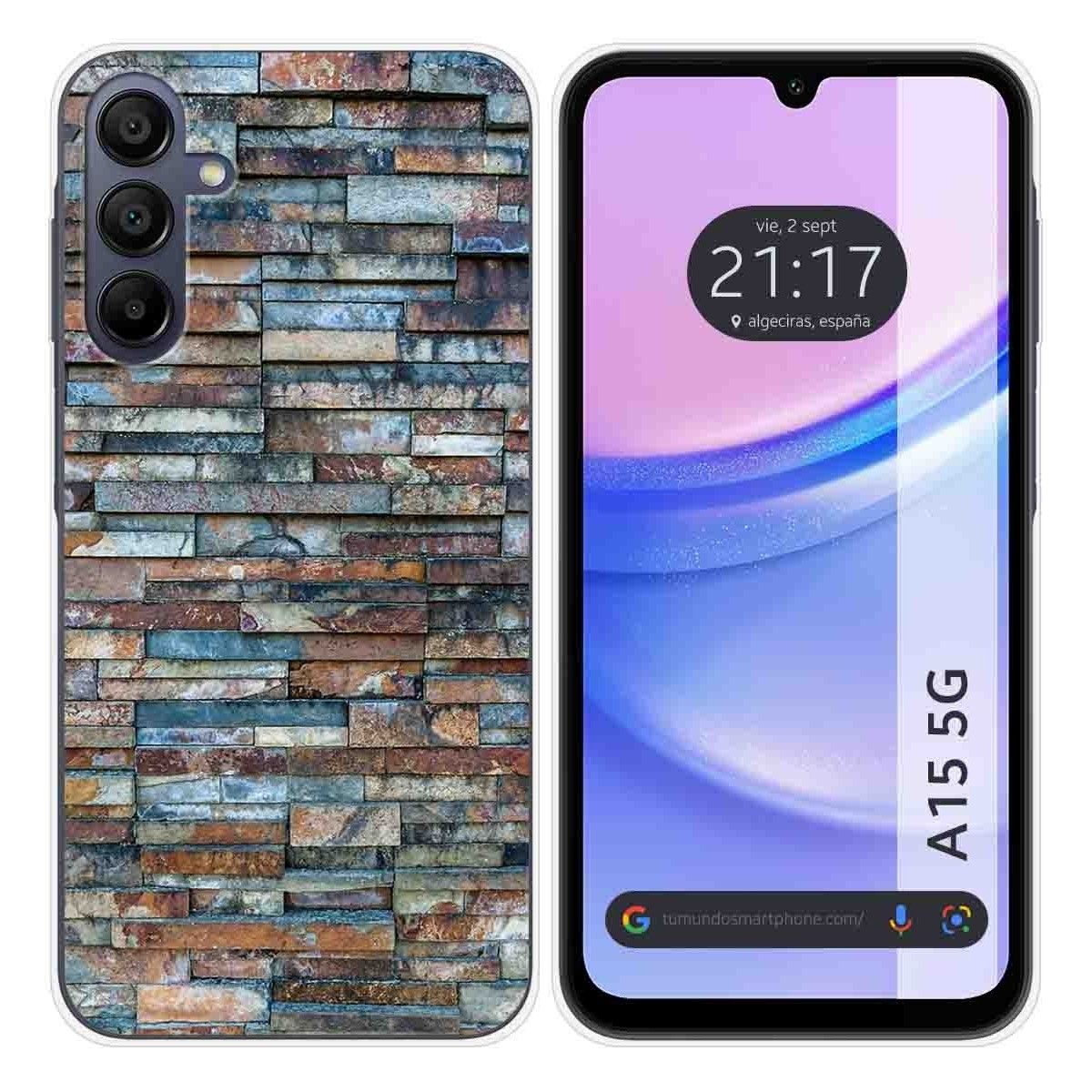 Funda Silicona para Samsung Galaxy A15 4G / 5G diseño Ladrillo 05 Dibujos