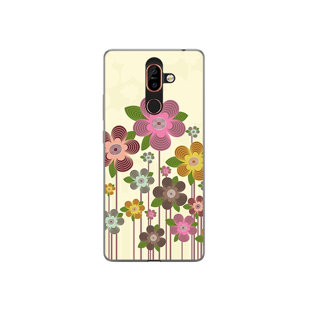 Funda Gel Tpu para Nokia 7 Plus Diseño Primavera En Flor Dibujos