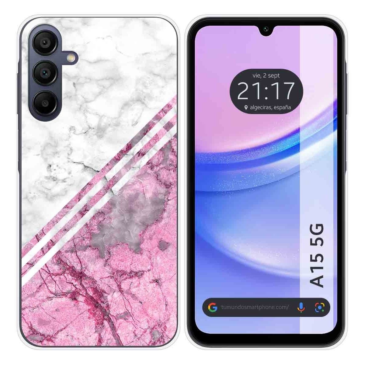 Funda Silicona para Samsung Galaxy A15 4G / 5G diseño Mármol 03 Dibujos