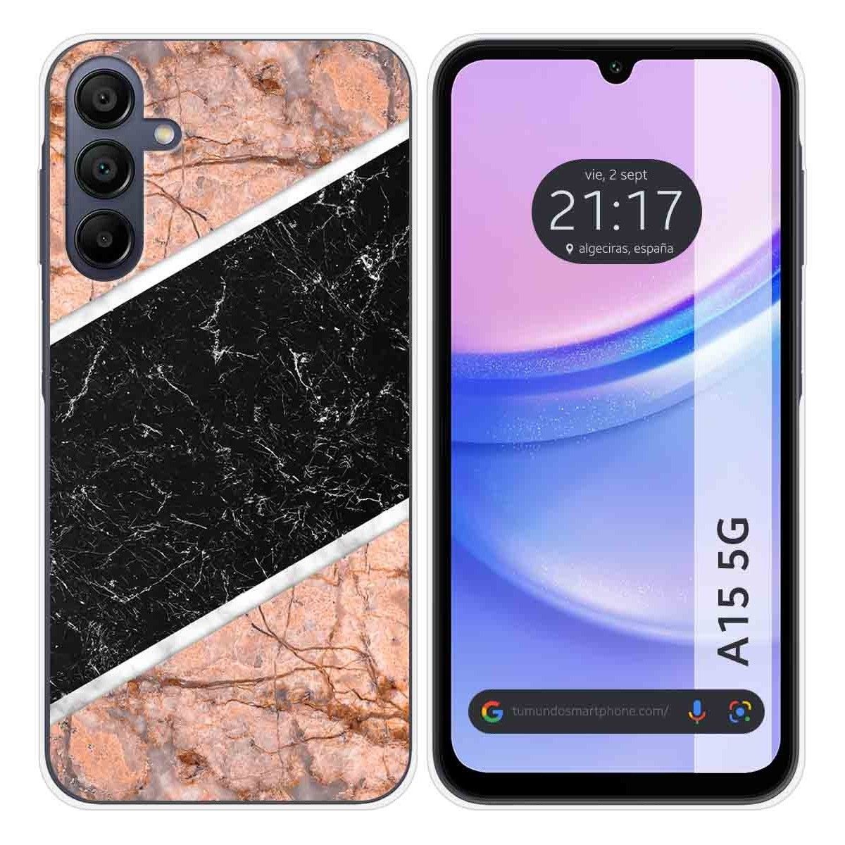 Funda Silicona para Samsung Galaxy A15 4G / 5G diseño Mármol 07 Dibujos