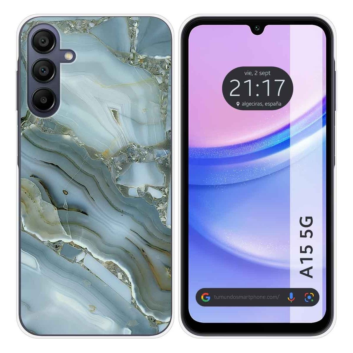 Funda Silicona para Samsung Galaxy A15 4G / 5G diseño Mármol 09 Dibujos