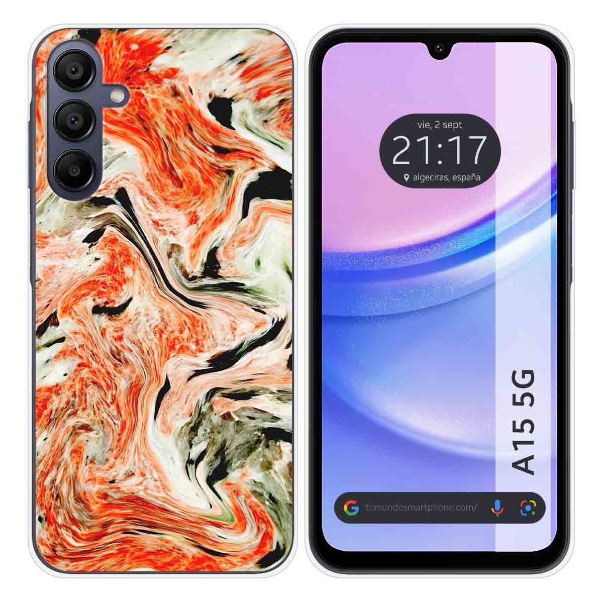 Funda Silicona para Samsung Galaxy A15 4G / 5G diseño Mármol 12 Dibujos