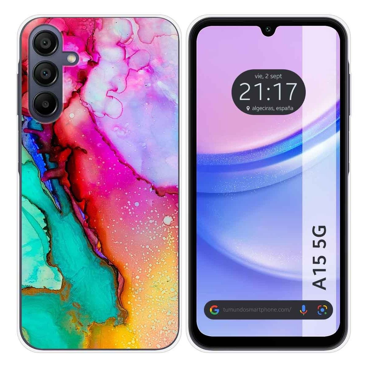 Funda Silicona para Samsung Galaxy A15 4G / 5G diseño Mármol 15 Dibujos