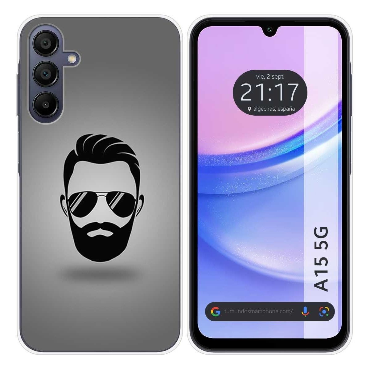 Funda Silicona para Samsung Galaxy A15 4G / 5G diseño Barba Dibujos